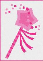 Pepita Needlepoint Canvas: Magic Wand Pink, 7&quot; x 10&quot; - £39.50 GBP+