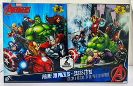 Marvel Avengers Prime 3D two puzzles of 500 pcs each - £29.88 GBP
