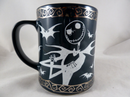 Disney Store Nightmare Before Christmas Mug White Glitter Green Jack Ske... - £14.99 GBP