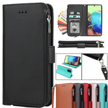 For Samsung Galaxy A20S A50 A51 A71 A20 A40 Leather Wallet Strap Case Cover - £41.27 GBP