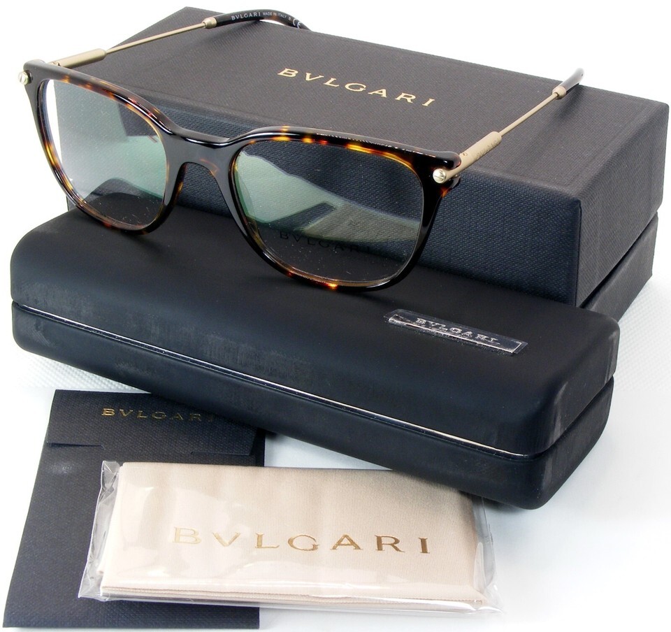 BVLGARI 3032 504 Tortoise /Matt Pale Gold LUXURY EYEGLASSES 52-19-140mm ... - $198.00