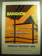 1958 American President Lines Advertisement - Bangkok - £14.72 GBP