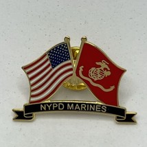 NYPD Marines New York Police Department Law Enforcement Enamel Lapel Hat Pin - £11.67 GBP