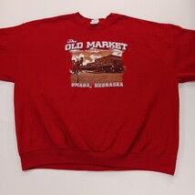 Gildan Heavy Blend THE OLD MARKET Men's Red Cotton Blend Pullover Sweatshirt 2XL image 12