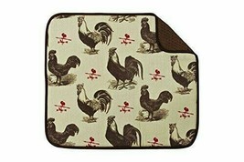 Envision Home Dish Drying Mat Farmhouse Rooster - £12.07 GBP