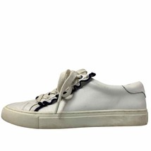 Tory Burch Sport Leather Sneakers Size 8.5M White 36558 Shoes Fashion Wo... - £46.92 GBP