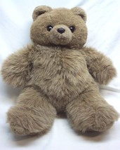 RARE VINTAGE TY 1993 FUZZY BROWN TEDDY BEAR 16&quot; Plush Stuffed Animal Toy - £31.13 GBP