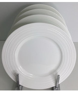4 Salad Plate’s Gibson Elite Embossed Bone China in White New - $54.09 CAD