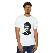 Unisex Black and White Ringo Starr Beatles Illustration Tee - £17.39 GBP+