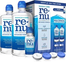 Bausch &amp; Lomb Re Nu Contact Lens Multipack Solution &amp; Lens Cases - $18.99