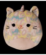 8&quot; Soraya the Cat Unicorn Leopard Pink Squishmallow Kellytoy Stuffed Plush - £9.91 GBP