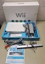 Nintendo Wii Console Bundle White w/ Wii Sports Tested In Box - READ DES... - $159.89