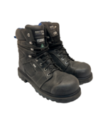 DAKOTA Men&#39;s 557 8&quot; Steel Toe Comp. Plate HD3 Vibram Work Boots Black Si... - £60.74 GBP