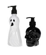 2pc-Set Spooky Halloween Ghost-Skull Scented Soap Refillable Plastic Dis... - €16,89 EUR
