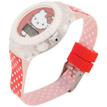 Hello Kitty Polka Dot LCD Kid&#39;s Watch with Silicone Band Red - $19.98