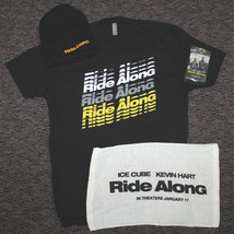 RIDE ALONG Movie Promo MEDIUM M T-Shirt + Knit Hat + Towel + Air Fresh C... - $19.99