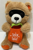 Hallmark Halloween Trick or Treat Mask Costume Plush Bear 9” Stuffed Ani... - £9.20 GBP