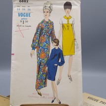 UNCUT Vintage Sewing PATTERN Vogue Patterns 6882, Womens 1960s One Piece... - $43.54