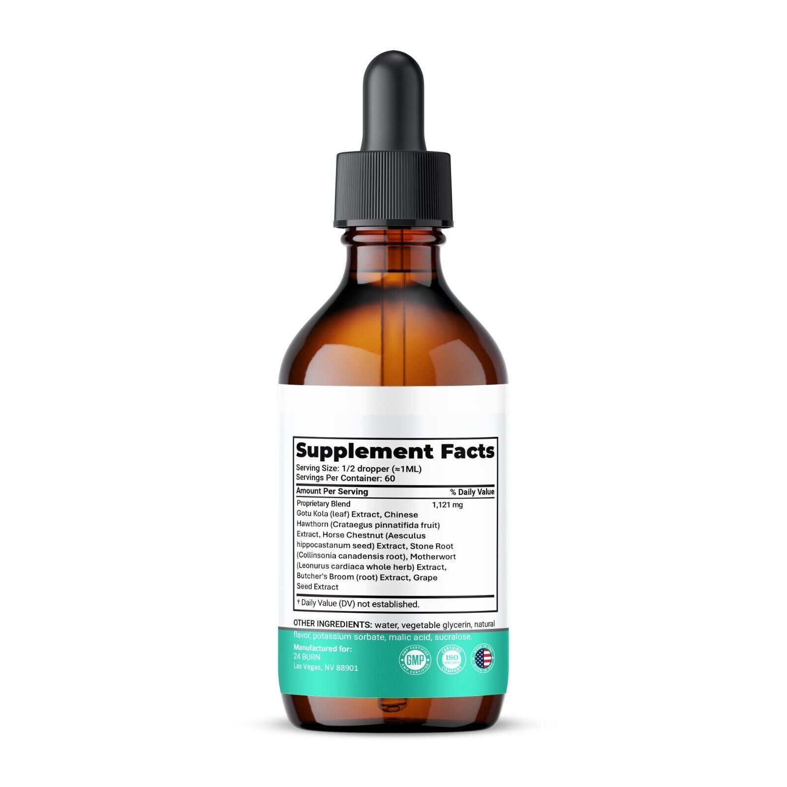 1 Pack 24 Burn Liquid Supplement, All Natural Formula for Men and Women Item image 3