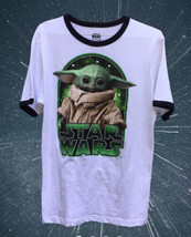 Star Wars Baby Yoda The Child Ringer Adult T Shirt Medium Grogu - £11.97 GBP