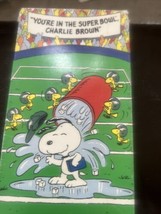 You&#39;re in the Super Bowl Charlie Brown VHS Shell NFL  1993 Football - £2.36 GBP