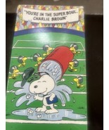 You&#39;re in the Super Bowl Charlie Brown VHS Shell NFL  1993 Football - £2.34 GBP