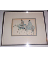 1990 Carol Grigg &quot;Guardians&quot; Framed Reproduction Native Indian Litho Print - $74.99