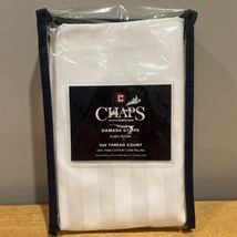 Chaps Damask Stripe 1 Euro Sham White 500 Thread 100% Pima Cotton 26 x 2... - €15,29 EUR