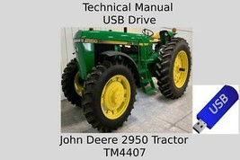 John Deere 2950 Tractor Technical Manual TM4407 USB Drive - £18.94 GBP