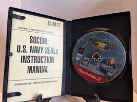SOCOM: U.S. Navy SEALs (Sony PlayStation 2, 2002) Disc &amp; Manual - No Cov... - $3.99