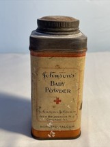 Vintage Johnsons Baby Powder Tin 4 Ounces. Made USA Prop. Borated Talcum... - $33.77