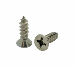 100 Qty #12 X 3/4&quot; Flat Head 304 Stainless Phillips Head Wood Screws () - £19.71 GBP