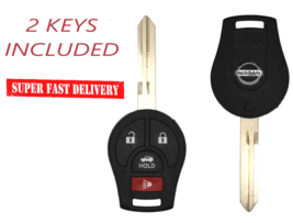 2 New Remote Key For Nissan Quest 2004-2014 4B CWTWB1U751 (46) Chip A+++ - £22.05 GBP