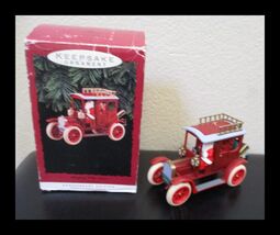 Hallmark Keepsake Shopping With Santa Ornament Anniversary Edition 1993 IOB - €9,34 EUR