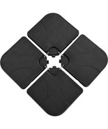 4-Piece Heavy Duty Cantilever Offset Patio Umbrella Base Stand Square Pl... - $49.99