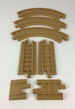 GeoTrax Rail &amp; Road System Replacement Track Pieces Brown Tan Dirt 7pc L... - $16.78