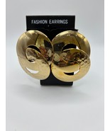 Fashion Design Double Loop Gold Plated Earring for Women - $5.77 CAD