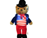 17&quot; FLAG BEAR PLUSH TOY CONNECTION USA INTERNATIONAL STUFFED TEDDY WITH ... - $13.50