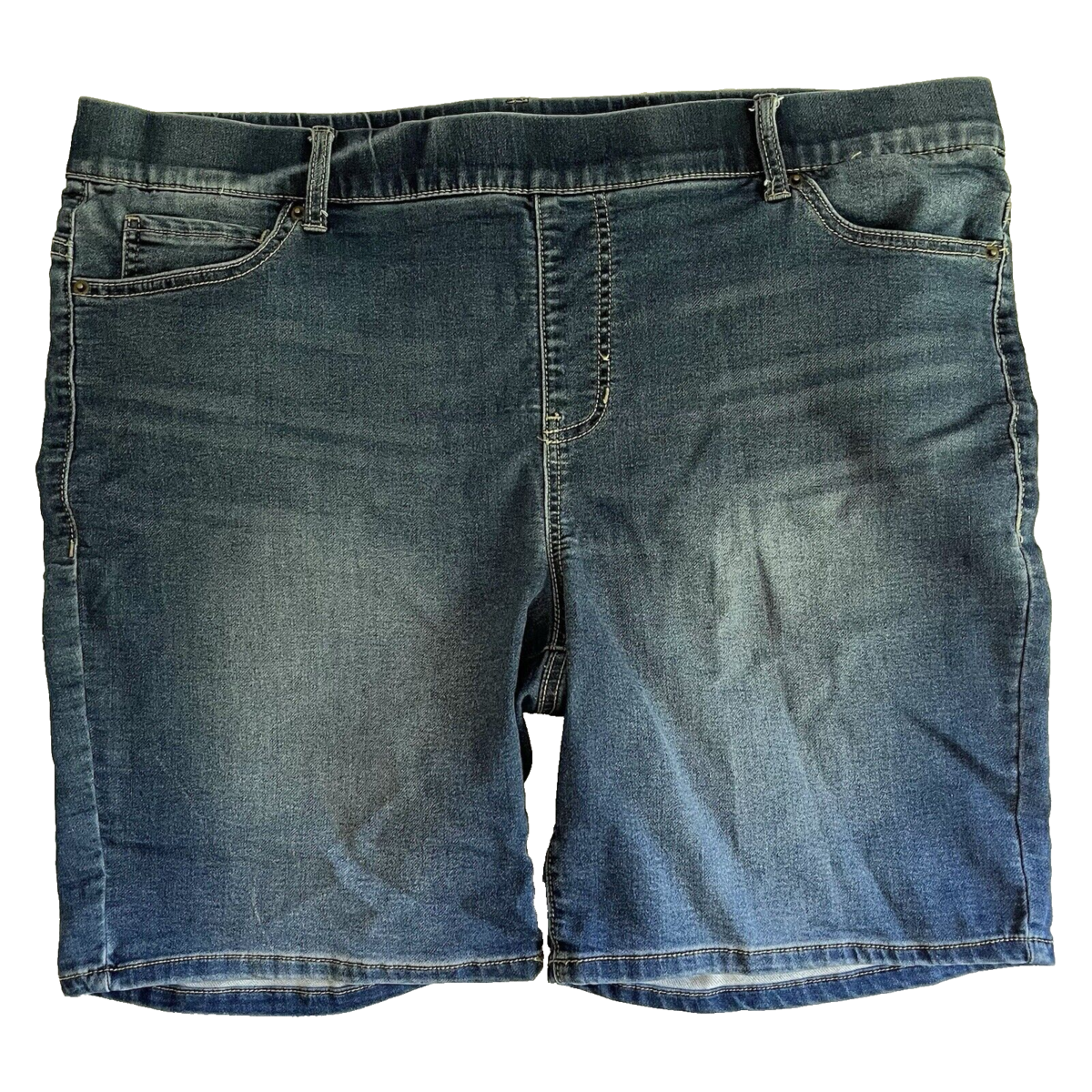 One5One Women&#39;s Love My Fit Stretch Denim Shorts Bombshell Fit XL - $18.04