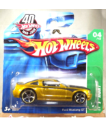 2008 Hot Wheels #164 Treasure Hunt 4/12 FORD MUSTANG GT Gold w/OH5 Sp ShortCard - $19.50