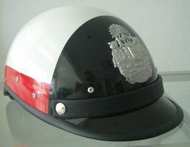 Thailand Traffic Police Man Cap Hat Red and White - $50.00