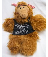 VINTAGE 1988 ALF BORN TO ROCK HAND PUPPET 11&quot; Plush STUFFED ANIMAL Burge... - $339.09 MXN