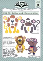 KB RILEY LLC Mini Ball Add-Ons 2-Monkey Lion Karen Burniston Dies - $29.99