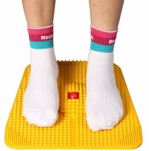 Acupressure Plastic Power Mat magnets  Foot Massager Blood Circulation  Yellow - £13.84 GBP