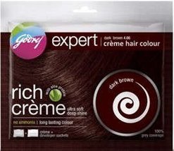 5 x Godrej Expert Rich Creme Hair Colour Dark Brown 40 gm each (Total 200gms) - £9.05 GBP