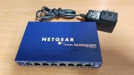 FS108 NETGEAR fast ethernet FDX router modem switch hub FS 108 10/100 - $49.45