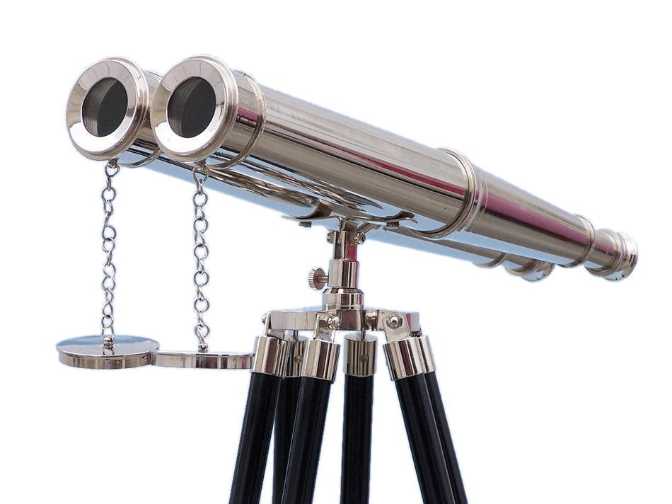 NauticalMart Floor Standing Admiral's Chrome Binoculars 62