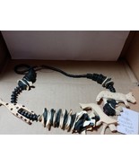 Wooden Necklace with Animals Black and Brown - $475.91 MXN