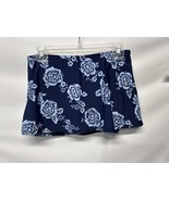 Jantzen Swim Skirt Skort Blue Floral Size 10 - $21.61 CAD