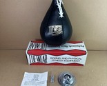 TUF-WEAR Black Leather Boxing Striking Speed Bag Vintage w/ Box &amp; Bracke... - £235.98 GBP